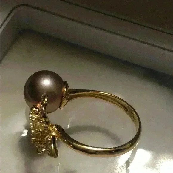 10mm Custom Made Genuine Pearl Clover Ring - Picture 3 of 15